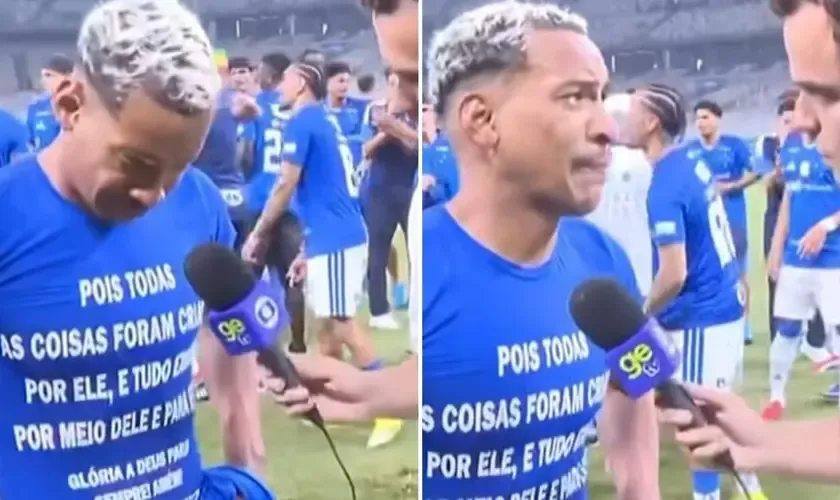 Após título do Cruzeiro, jogador testemunha cura de depressão: “Deus me deu alegria”